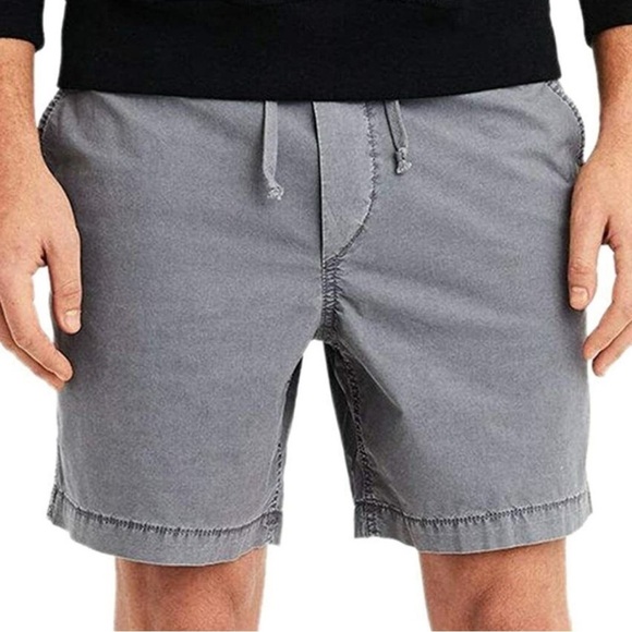 American Eagle Gray Flat Front Shorts with Relaxed Fit - Picture 1 of 7